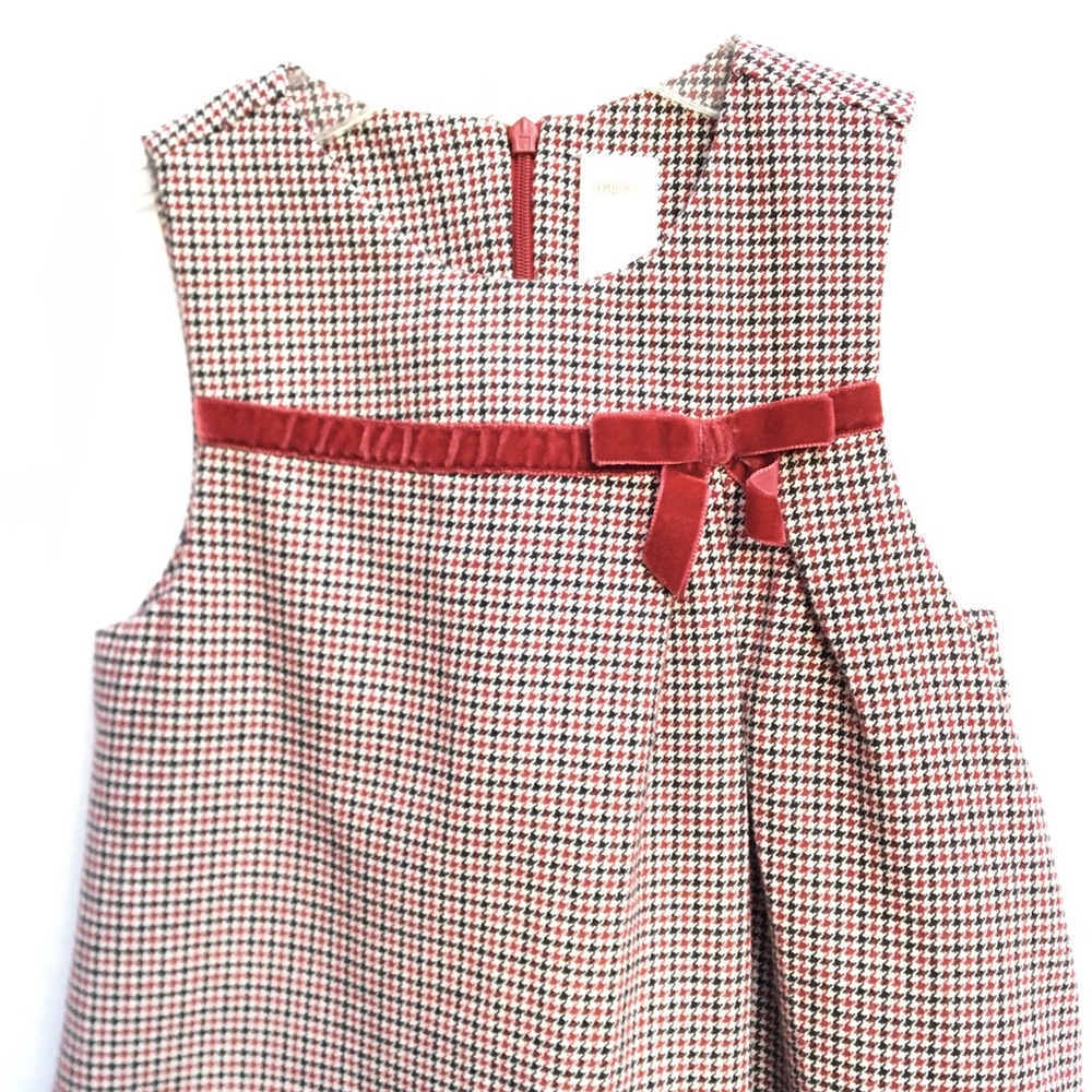 NWOT 6 Gymboree Kids Plaid Baby Girl Dress Formal Party Holiday Christmas - Picture 5 of 5